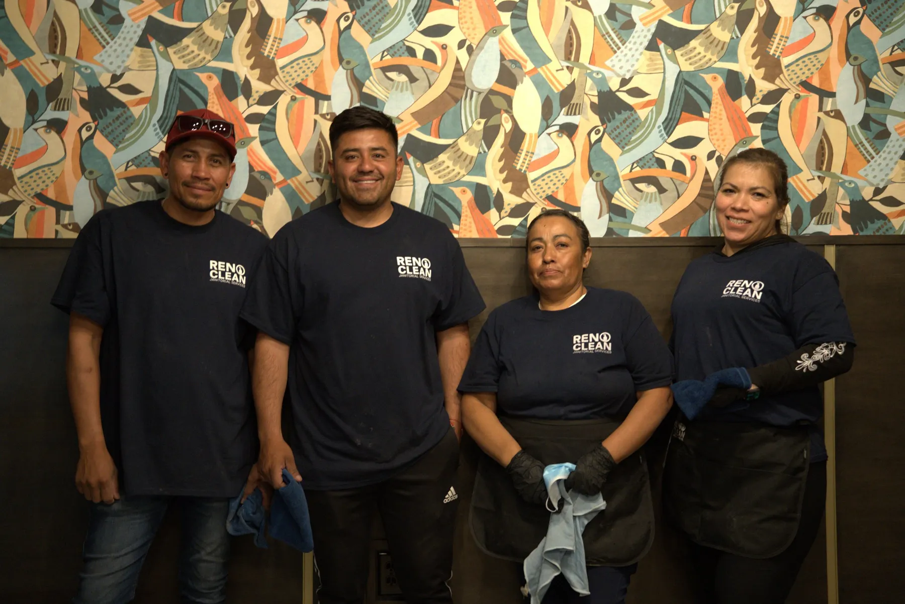 The Reno Clean crew in uniform